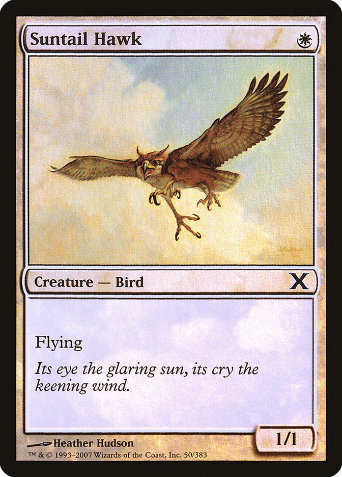 Suntail Hawk (Premium Foil) [Tenth Edition]-1