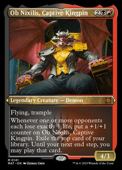 Ob Nixilis, Captive Kingpin (Foil Etched) [March of the Machine: The Aftermath]-1