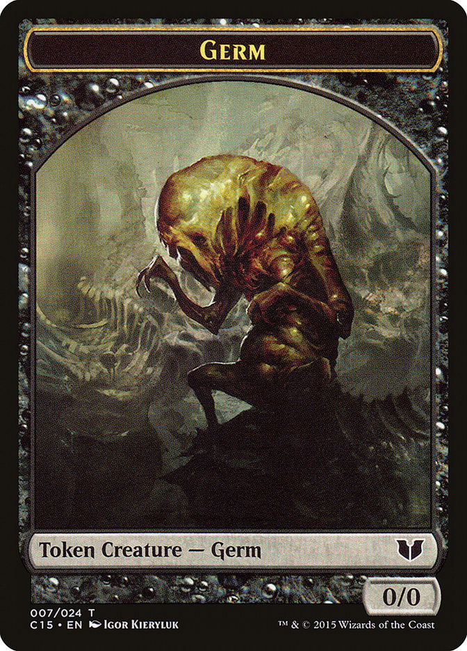 Germ // Zombie Double-Sided Token [Commander 2015 Tokens]-1