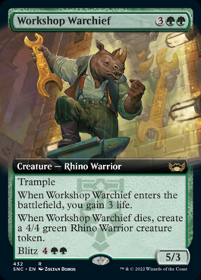Workshop Warchief (Extended Art) [Streets of New Capenna]-1