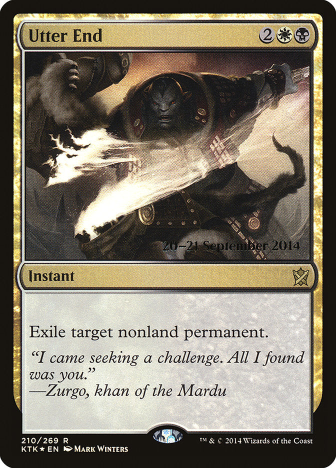 Utter End [Khans of Tarkir Prerelease Promos]-1