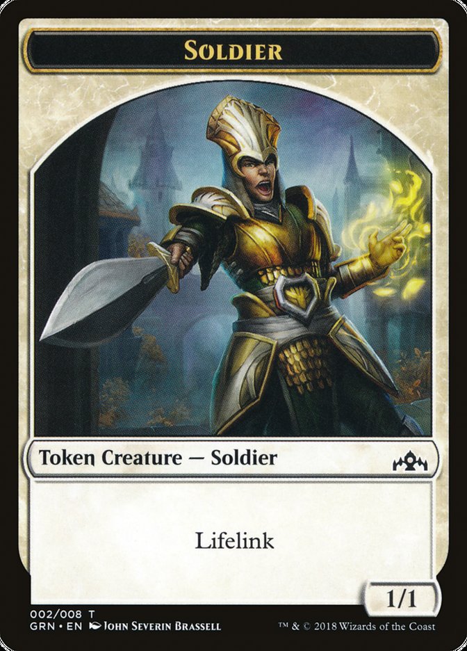 Goblin // Soldier Double-Sided Token [Guilds of Ravnica Guild Kit Tokens]-2