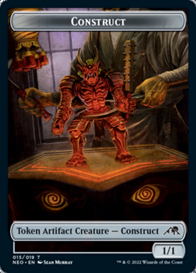 Construct (015) // Blood (017) Double-Sided Token [Challenger Decks 2022 Tokens]-1
