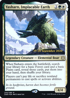 Yasharn, Implacable Earth [Zendikar Rising Prerelease Promos]-1