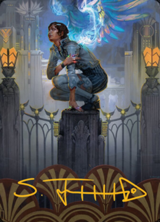Giada, Font of Hope 2 Art Card (Gold-Stamped Signature) [Streets of New Capenna Art Series]-1