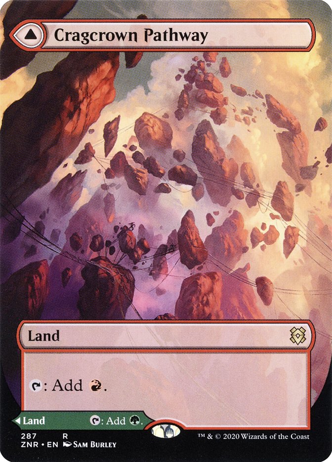 Cragcrown Pathway // Timbercrown Pathway (Borderless Alternate Art) [Zendikar Rising]-1