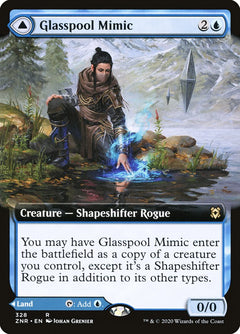 Glasspool Mimic // Glasspool Shore (Extended Art) [Zendikar Rising]-1