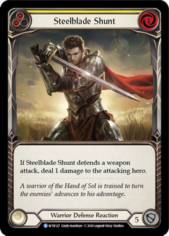 Steelblade Shunt (Yellow) [U-WTR127] (Welcome to Rathe Unlimited)  Unlimited Rainbow Foil-1