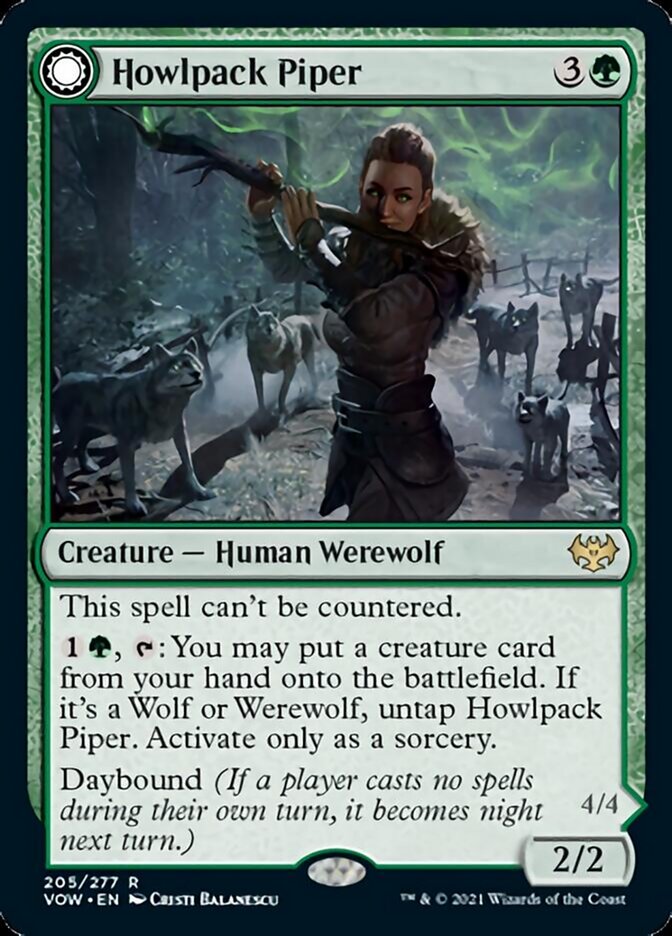 Howlpack Piper // Wildsong Howler [Innistrad: Crimson Vow]-1