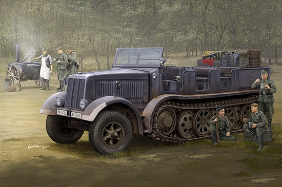 Trumpeter 1/35 Sd.Kfz.8 (DB9)Half-Track Artillery Tractor Plastic Model  Kit-1
