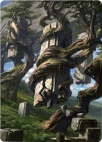 Forest 2 Art Card [Zendikar Rising Art Series]-1