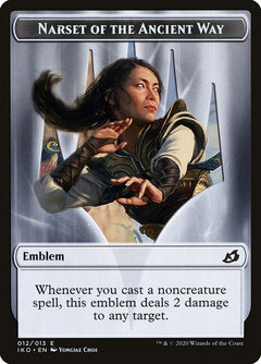 Narset of the Ancient Way Emblem [Ikoria: Lair of Behemoths Tokens]-1