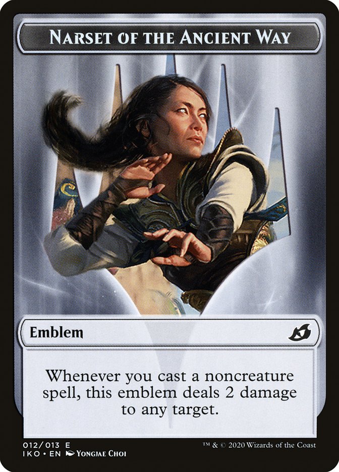 Narset of the Ancient Way Emblem [Ikoria: Lair of Behemoths Tokens]-1