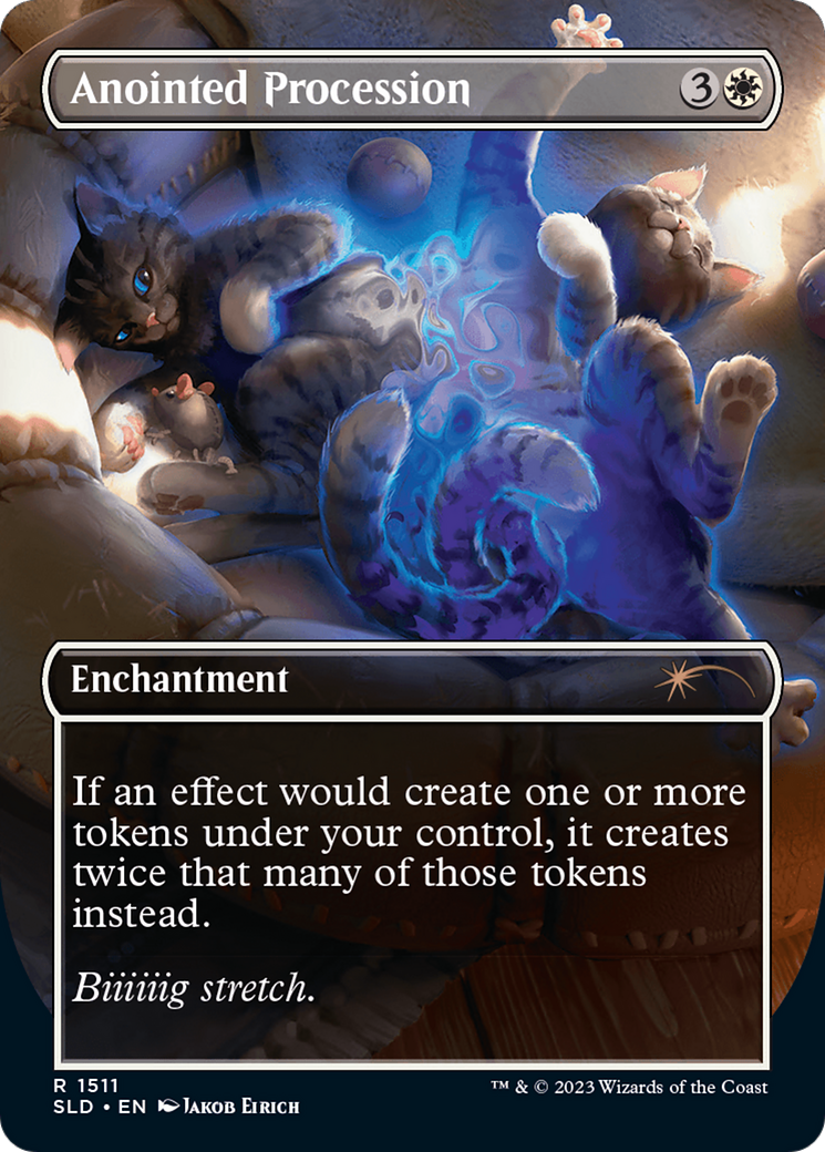 Anointed Procession // Anointed Procession [Secret Lair Commander Deck: Raining Cats and Dogs]-2