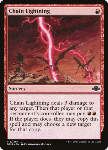 Chain Lightning [Dominaria Remastered]