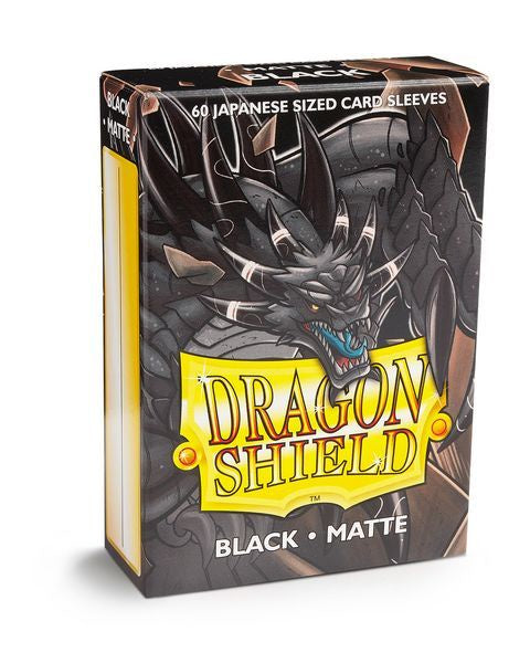 Sleeves - Dragon Shield Japanese - Box 60 - Black Matte-1