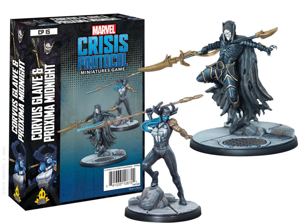 Marvel Crisis Protocol Miniatures Game Corvus Glaive and Proxima Midnight Expansion