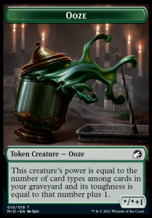 Human // Ooze Double-Sided Token [Innistrad: Midnight Hunt Tokens]-2
