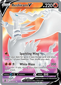 Reshiram V (172/195) [Sword & Shield: Silver Tempest]-1