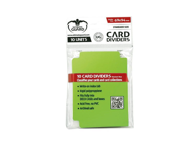 Ultimate Guard Card Dividers Standard Size Light Green (10)-1