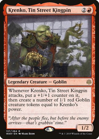 Krenko, Tin Street Kingpin [War of the Spark]-1
