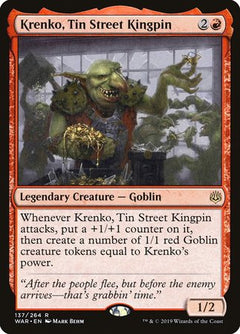 Krenko, Tin Street Kingpin [War of the Spark]-1