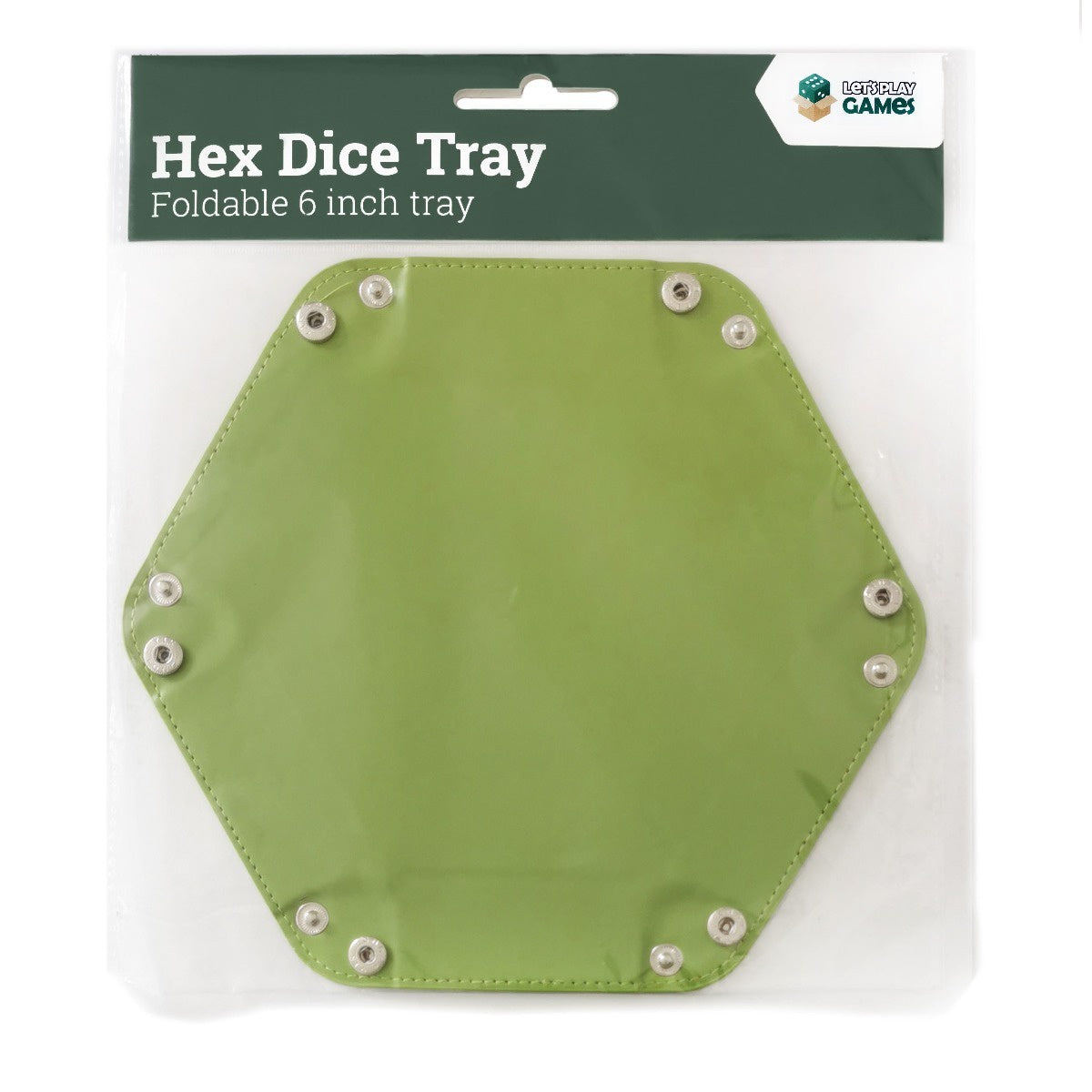 LPG Hex Dice Tray 6" Green-1