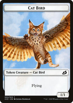 Cat Bird // Spirit Double-Sided Token [Starter Commander Decks]-1