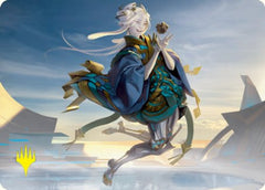 Moonfolk Puzzlemaker Art Card (Gold-Stamped Signature) [Kamigawa: Neon Dynasty Art Series]-1