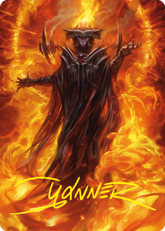 Sauron, the Dark Lord Art Card (Gold-Stamped Signature) [The Lord of the Rings: Tales of Middle-earth Art Series]-1