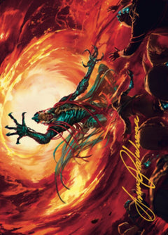 Gix, Yawgmoth Praetor Art Card (Gold-Stamped Signature) [The Brothers' War Art Series]-1