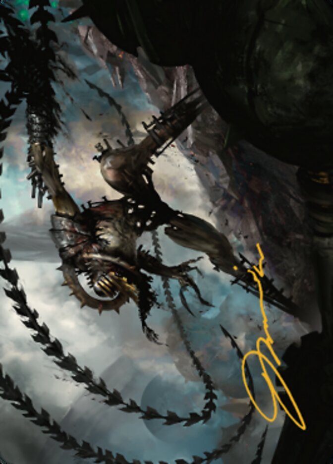 Razorlash Transmogrant Art Card (Gold-Stamped Signature) [The Brothers' War Art Series]-1