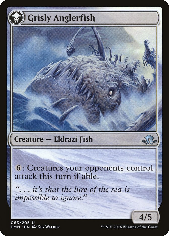 Grizzled Angler // Grisly Anglerfish [Eldritch Moon]-2