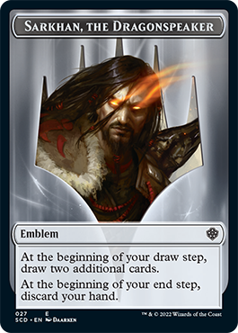 Sarkhan, the Dragonspeaker // Sarkhan, the Dragonspeaker Double-Sided Token [Starter Commander Decks]-1