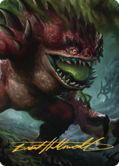 Hezrou Art Card (Gold-Stamped Signature) [Commander Legends: Battle for Baldur's Gate Art Series]-1