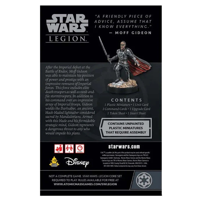 Star Wars Legion Moff Gideon Commander