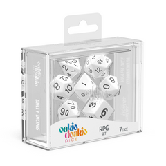 Oakie Doakie Dice RPG Set Solid - White (7)-1