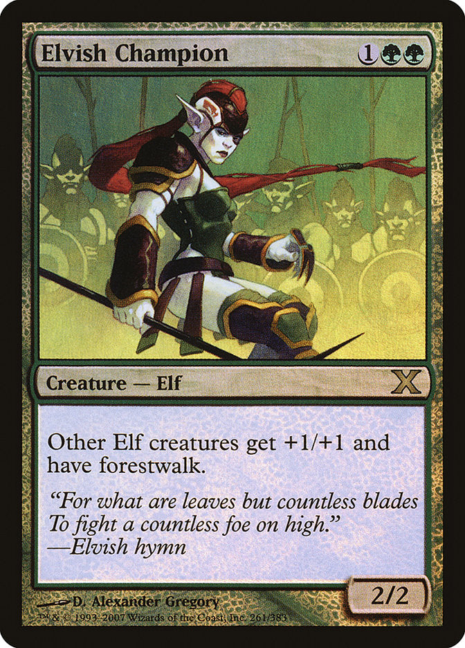 Elvish Champion (Premium Foil) [Tenth Edition]-1