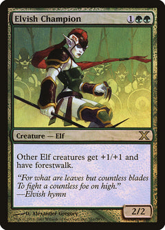 Elvish Champion (Premium Foil) [Tenth Edition]-1