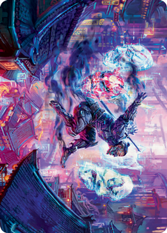 Thousand-Faced Shadow Art Card [Kamigawa: Neon Dynasty Art Series]-1