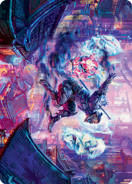 Thousand-Faced Shadow Art Card [Kamigawa: Neon Dynasty Art Series]-1