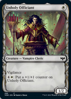 Unholy Officiant (Showcase Fang Frame) [Innistrad: Crimson Vow]-1