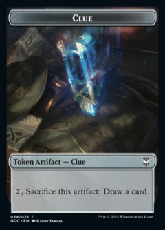 Clue // Elephant Double-Sided Token [Streets of New Capenna Commander Tokens]-1