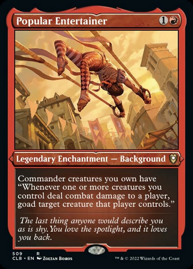 Popular Entertainer (Foil Etched) [Commander Legends: Battle for Baldur's Gate]-1