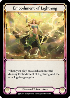 Embodiment of Lightning // Titan's Fist [ELE202] (Tales of Aria)  1st Edition Normal-1