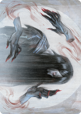 Clawing Torment Art Card [Kamigawa: Neon Dynasty Art Series]-1