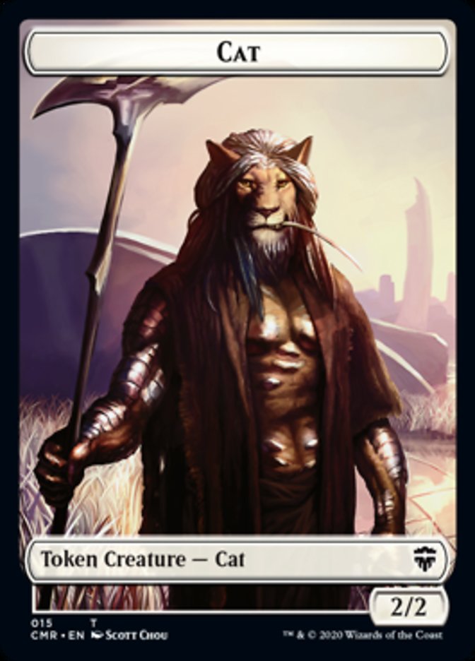 Cat // Soldier Double-Sided Token [Commander Legends Tokens]-1