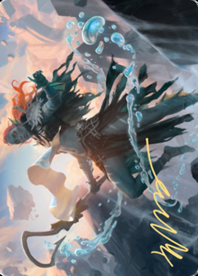 Expedition Diviner Art Card (Gold-Stamped Signature) [Zendikar Rising Art Series]-1
