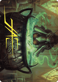 Agatha's Soul Cauldron Art Card (Gold-Stamped Signature) [Wilds of Eldraine Art Series]-1