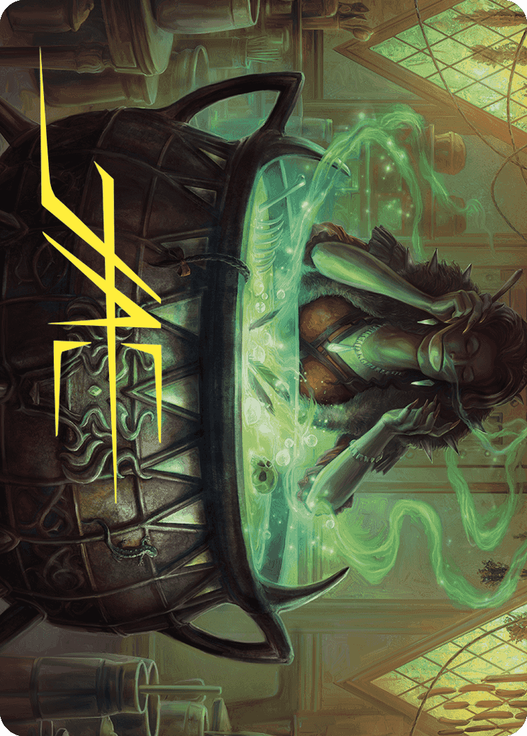 Agatha's Soul Cauldron Art Card (Gold-Stamped Signature) [Wilds of Eldraine Art Series]-1